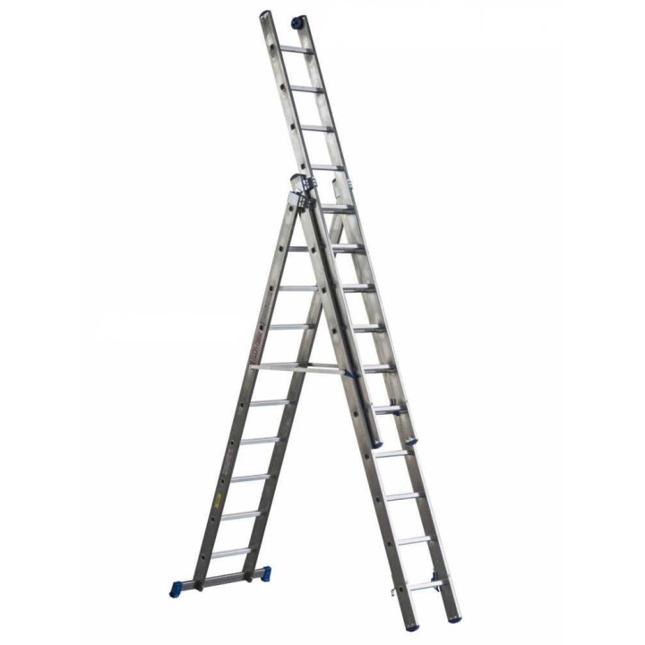 Marchetti Azzurra A3 A310 alumiinitikas, 3 × 10 askelmaa, 7,55 m, jatkettava