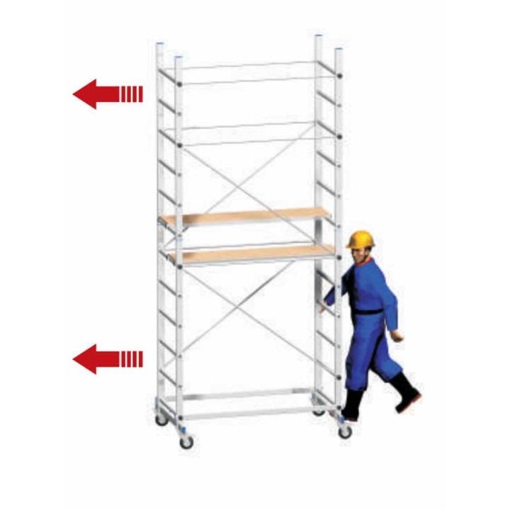 Marchetti Zeus alumiiniteline ulkotöihin, 360 cm, 150 kg