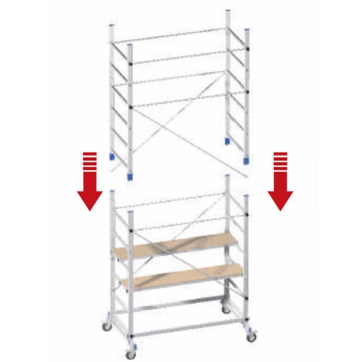Marchetti Zeus alumiiniteline ulkotöihin, 360 cm, 150 kg