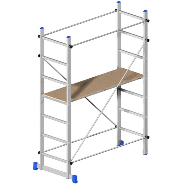 Marchetti Superminio kokoontaitettava alumiiniteline, 300 cm, 120 kg, 2 pyörää