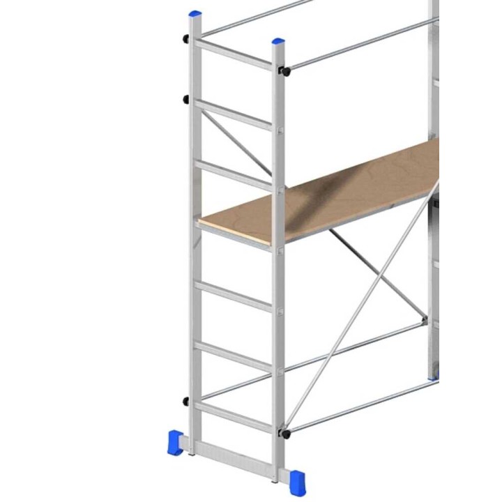 Marchetti Superminio kokoontaitettava alumiiniteline, 300 cm, 120 kg, 2 pyörää