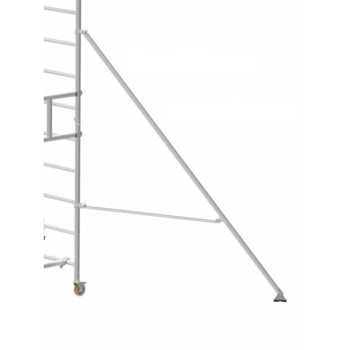 Marchetti SMART TOWER rakennusteline, alumiini, 75 × 166 cm, enintään 516 cm