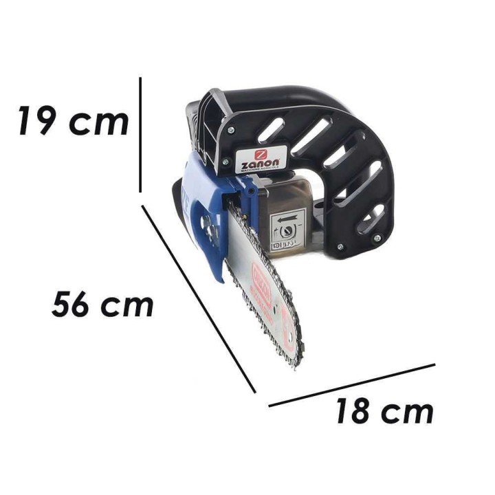 Zanon Diamant 10" paineilmatoiminen ketjuraivaussaha, 25 cm