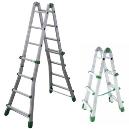 Facal Eurobriko 16 BK 2 teleskooppitikkaat 8 8 askelmaa 490 cm 150 kg