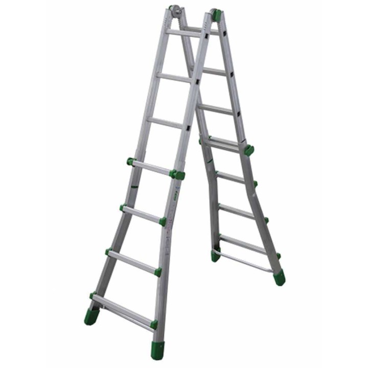 Facal Eurobriko 16 BK/2 teleskooppitikkaat, 8 + 8 askelmaa, 490 cm, 150 kg