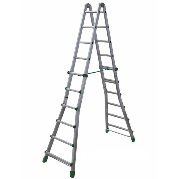 Facal Eurobriko 16 BK/5 teleskooppitikas, 12 + 12 askelmaa, 570 cm, alumiini