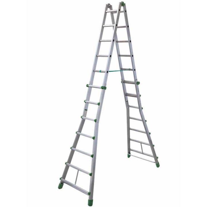 Facal Eurobriko 16 BK/5 teleskooppitikas, 12 + 12 askelmaa, 570 cm, alumiini