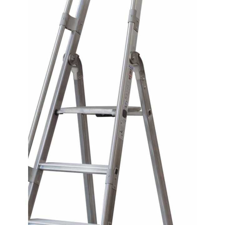 Facal Mayora QM-6 alumiinitikas, 6 askelmaa, 206 cm, 150 kg, pyörät