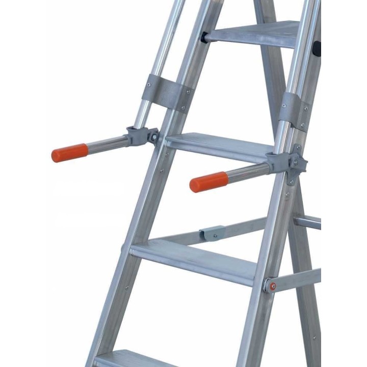 Facal Mayora QM-6 alumiinitikas, 6 askelmaa, 206 cm, 150 kg, pyörät