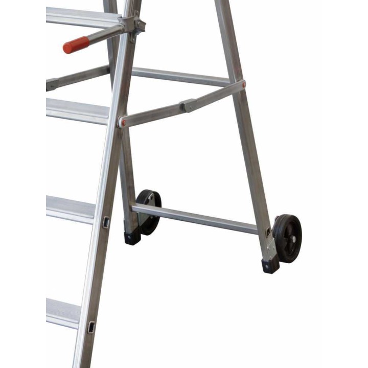 Facal Mayorà QM-7 alumiinitikas, 7 askelmaa, 229 cm, pyörät, 150 kg