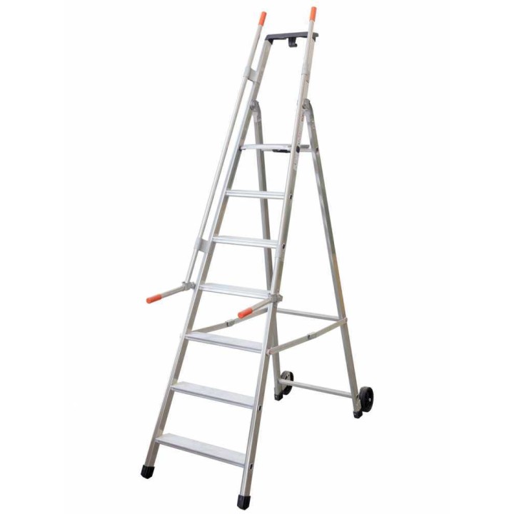 Facal Tecnoscala QM-8 alumiinitikkaat, 8 askelmaa, 2,52 m, 150 kg