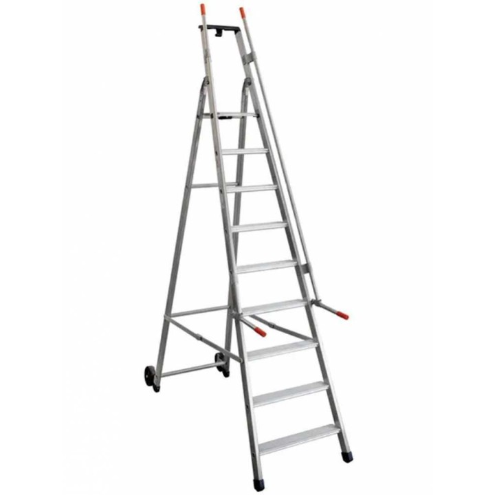 Facal Mayora QM-9 alumiinitikas, 9 askelmaa, työskentelykorkeus 385 cm