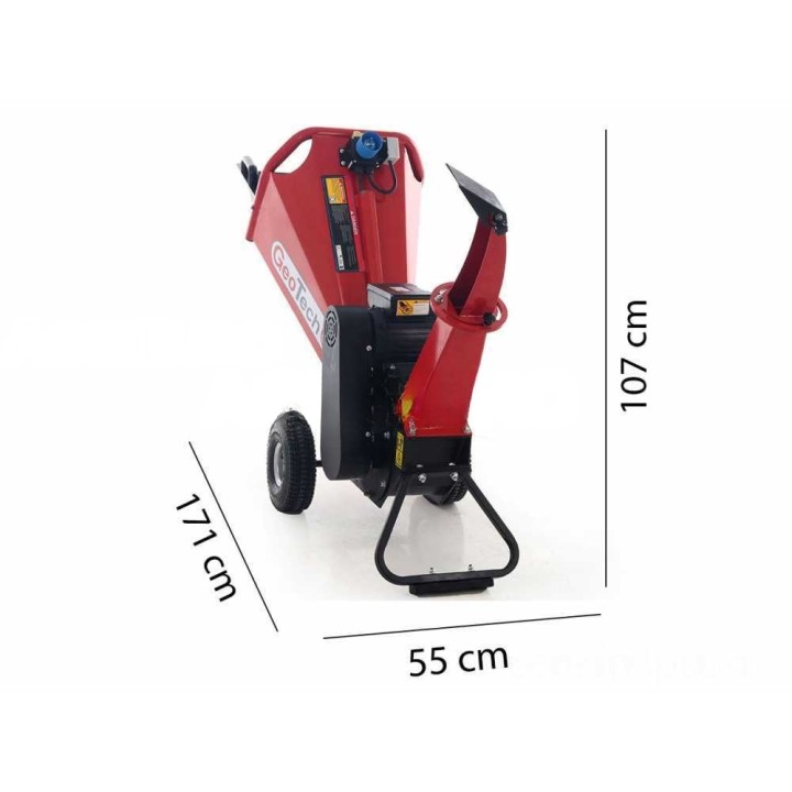 GeoTech Pro PCS 30ES sähköoksasilppuri, 2 200 W, 230 V, 60 mm