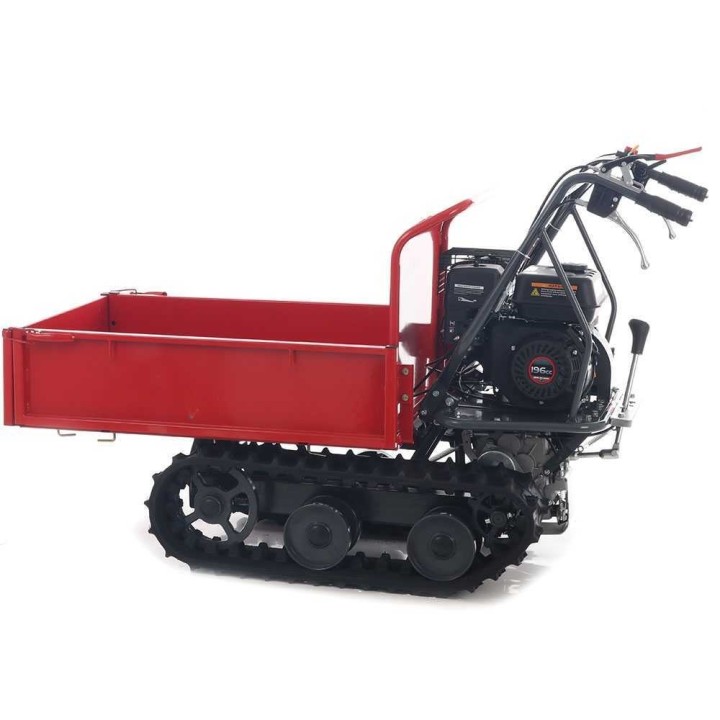 GeoTech Pro BMS155 LE biomurskain ja moottorikärry, 15 HP, 90 mm, telaketjuilla