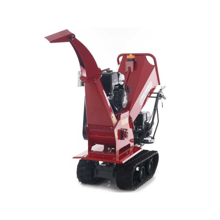 GeoTech Pro BMS155 LE biomurskain ja moottorikärry, 15 HP, 90 mm, telaketjuilla