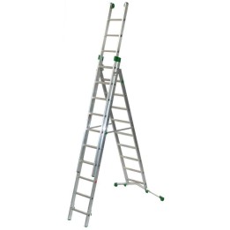 Facal PRIMA P320 3 jatkettava alumiinitikas 9 10 10 askelmaa 720 cm 150 kg