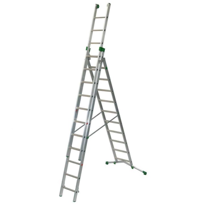 Facal Prima P350 3 jatkettava alumiinitikas 810 cm 10 11 11 askelmaa 150 kg