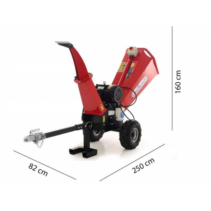 GeoTech Pro PCS 55ET sähköinen biotriturattori, 5 500 W, 400 V, 80 mm