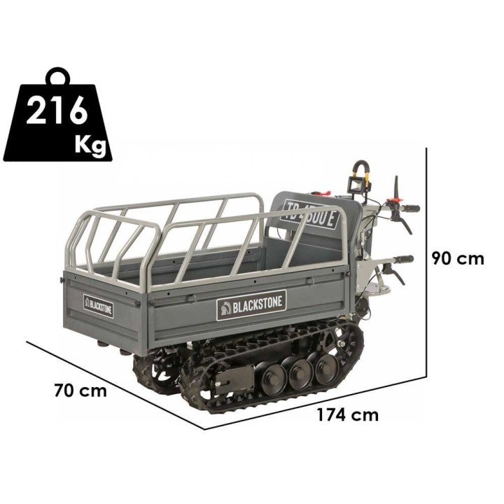 Blackstone TB 4500 E akkukäyttöinen telakuljetin, 450 kg, 800 W, 60 V