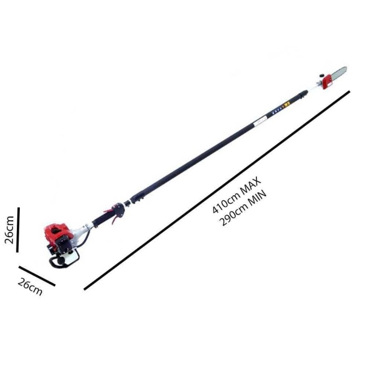 GeoTech Pro PP 270 EVO teleskooppinen oksasaha, 25 cm, 2-tahti