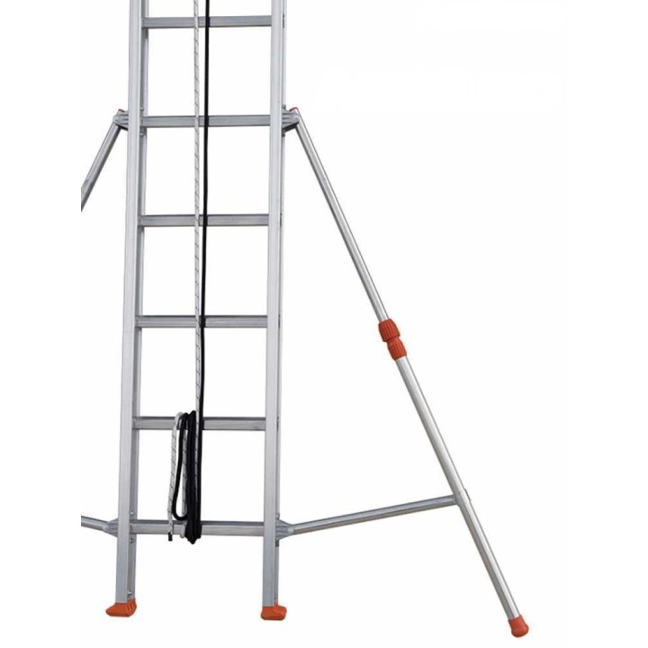 Facal Roller R56-2S alumiinitikas, 2 × 18 puolaa, työskentelykorkeus 1 100 cm