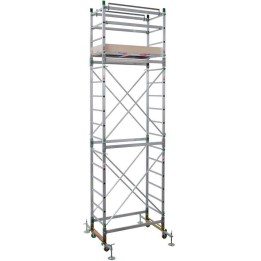 Facal Alumito MAXI siirrettävä alumiiniteline 5 40 m kulkuluukku 150 kg