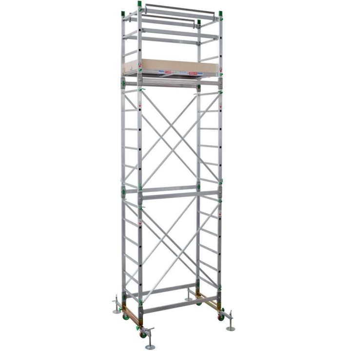 Facal Alumito MAXI siirrettävä alumiiniteline 5 40 m kulkuluukku 150 kg