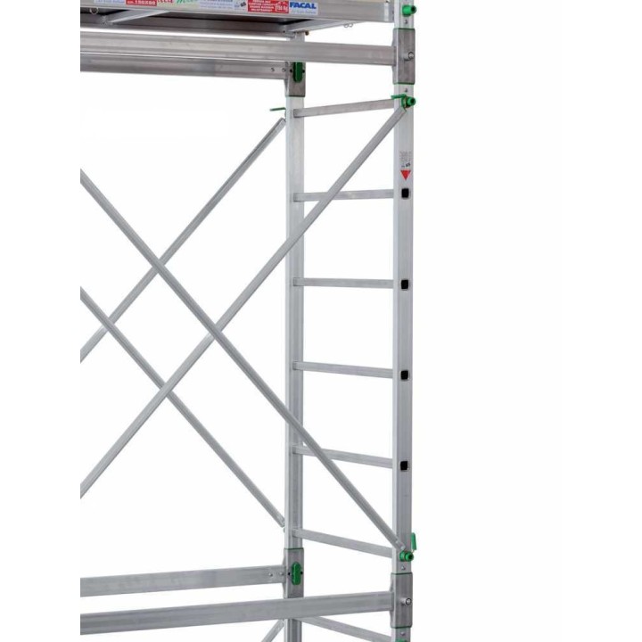 Facal Alumito MAXI siirrettävä alumiiniteline, 5,40 m, kulkuluukku, 150 kg