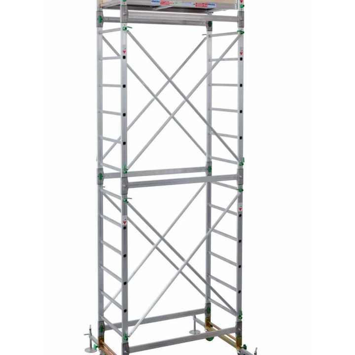 Facal Alumito MAXI siirrettävä alumiiniteline, 5,40 m, kulkuluukku, 150 kg