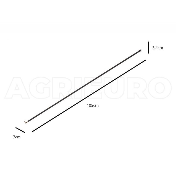 ExtraLight 100 cm kiinteä alumiinivarsi paineilmakaristimille, 0,6 kg
