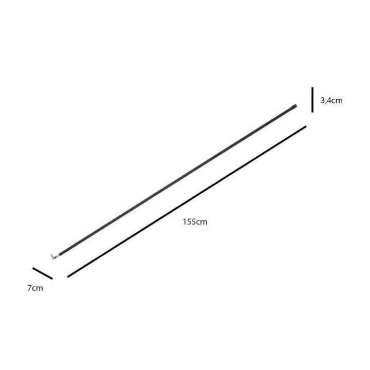 ExtraLight 150 cm kiinteä alumiinijatkovarsi paineilmatyökaluille