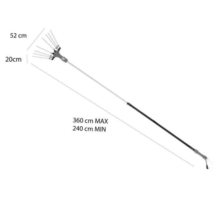 Volpi Olytech Mondial 755XL sähköinen oliivinkerääjä, 12 V, 240–360 cm