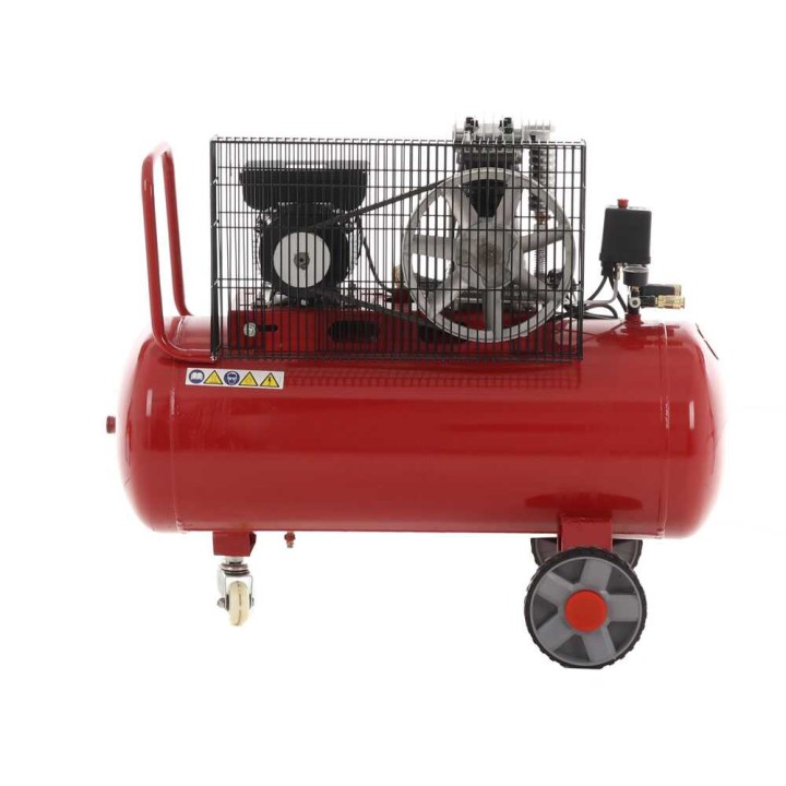 GeoTech Pro BACP100-8-2 hihnavetoinen sähkökompressori, 2 HP, 100 l, 8 bar