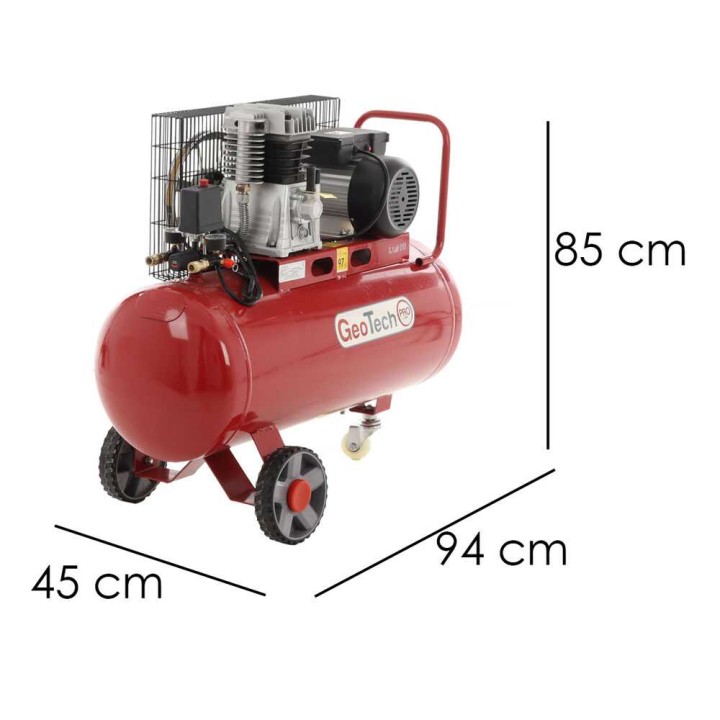 GeoTech Pro BACP100-10-3 hihnakompressori, 3 HP, 100 l, 10 bar