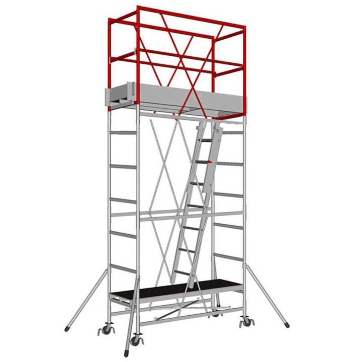 Svelt Cervino 3 92 teräksinen siirtoteline 392 cm yksiramppinen tikas