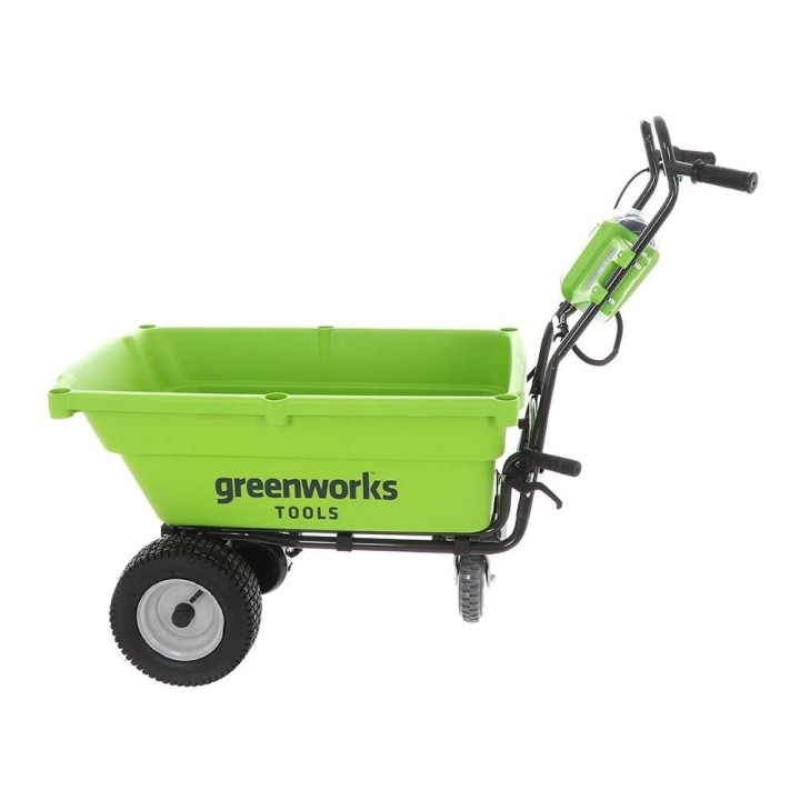 Greenworks G40GC akkukäyttöinen puutarhakuljetin, 40 V, 4 Ah, 100 kg