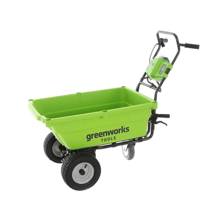 Greenworks G40GC akkukäyttöinen puutarhakuljetin, 40 V, 4 Ah, 100 kg