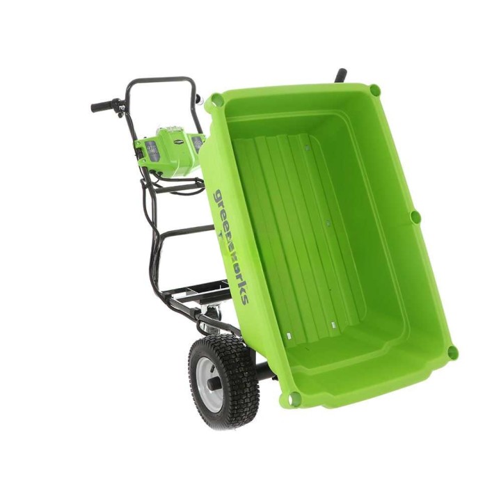 Greenworks G40GC akkukäyttöinen puutarhakuljetin, 40 V, 4 Ah, 100 kg