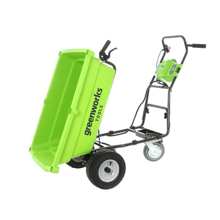 Greenworks G40GC akkukäyttöinen puutarhakuljetin, 40 V, 4 Ah, 100 kg