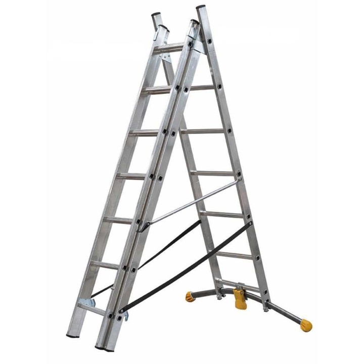 Gierre Hailo Hobbylot AL405GLIM alumiinitikas, 3 × 7 askelmaa, 490 cm, 150 kg