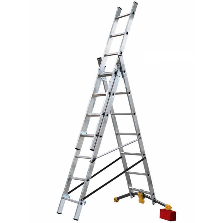 Gierre Hailo Hobbylot AL405GLIM alumiinitikas, 3 × 7 askelmaa, 490 cm, 150 kg