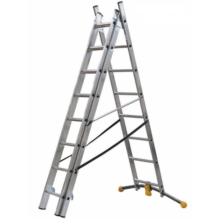 Gierre Hailo Hobbylot AL410GLIM alumiinitikas, 3 × 8 askelmaa, 4,90 m