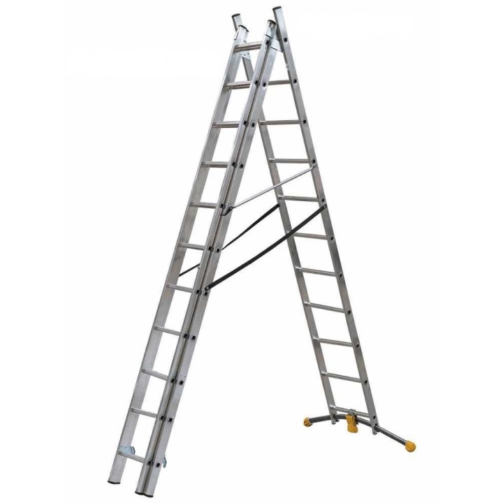 Gierre Hailo Hobbylot AL435GLIM alumiinitikas, 3 × 11 askelmaa, 690 cm
