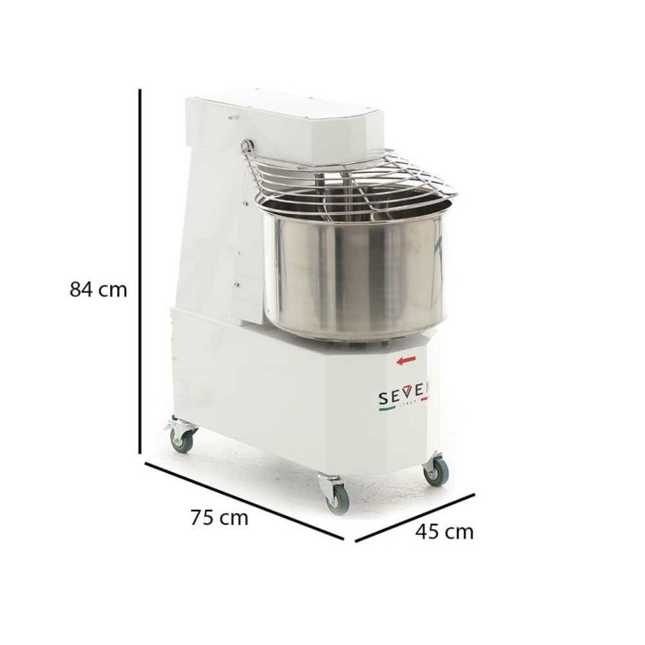 Seven Italy GH 30 tri spiraalitaikinakone, 25 kg, 400 V