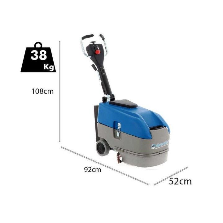 Fiorentini Delux 350 akkukäyttöinen lattianpesukone, 35 cm, 24 V