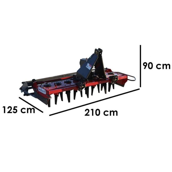 GeoTech Pro ER 170 -pyöröäes, 170 cm, 16 terää, kevyt sarja