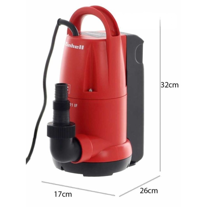 Einhell GC-SP 5511 IF uppopumppu kirkkaalle vedelle, 550 W, 11 000 l/h