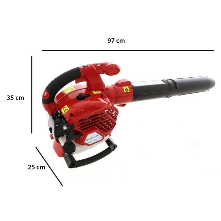 GeoTech BBV260A EVO 3-in-1-puhallin, imuri ja silppuri, 25,4 cm³, 1 HP