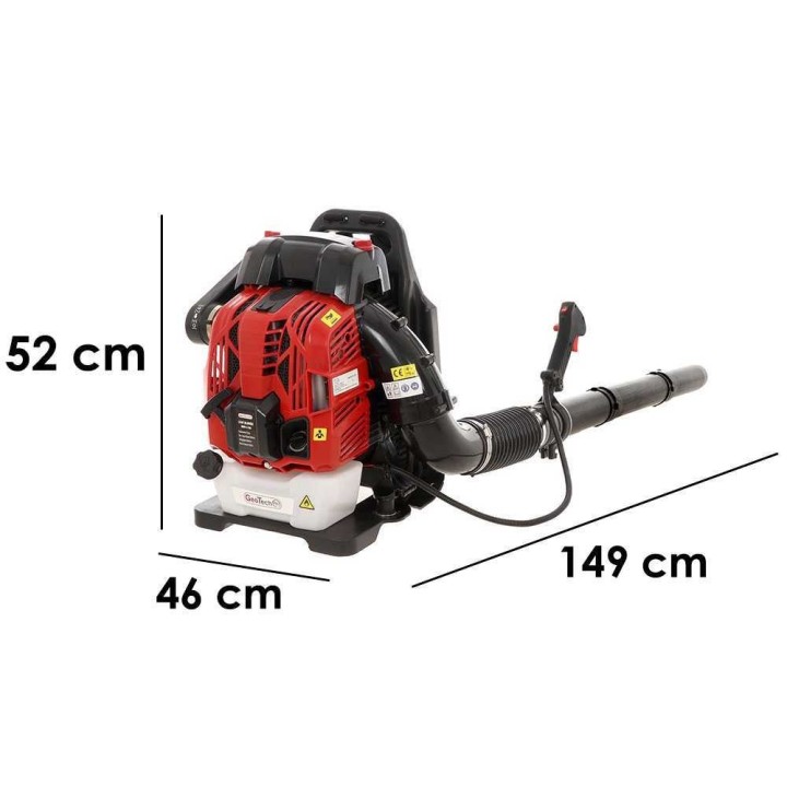 GeoTech Pro BBP4-760 reppupuhallin, 4-tahtimoottori, 75,6 cm³, 3 HP
