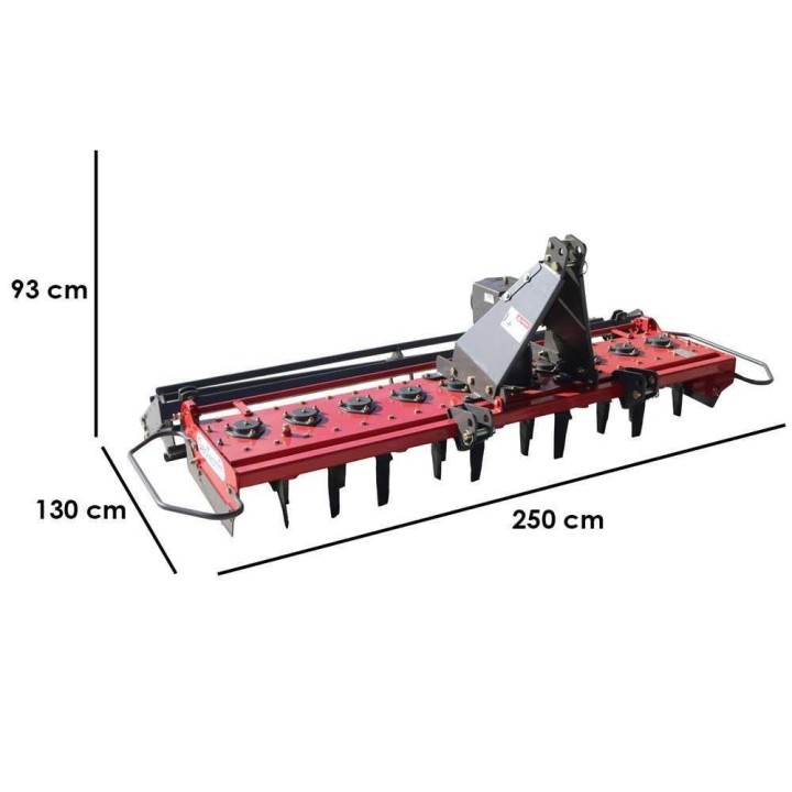 GeoTech Pro ER 210 -pyöröäes, 210 cm, 20 terää, kevyt sarja